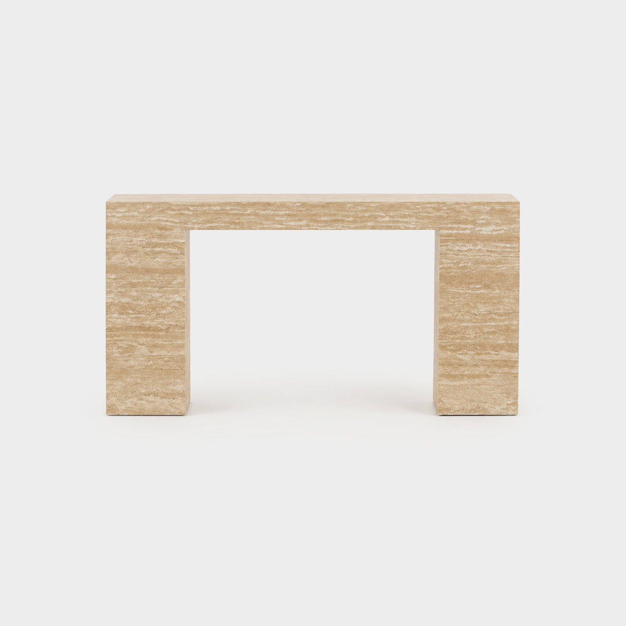 Temple Console Travertine