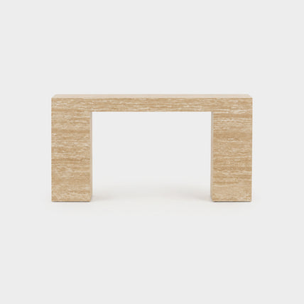 Temple Console Travertine