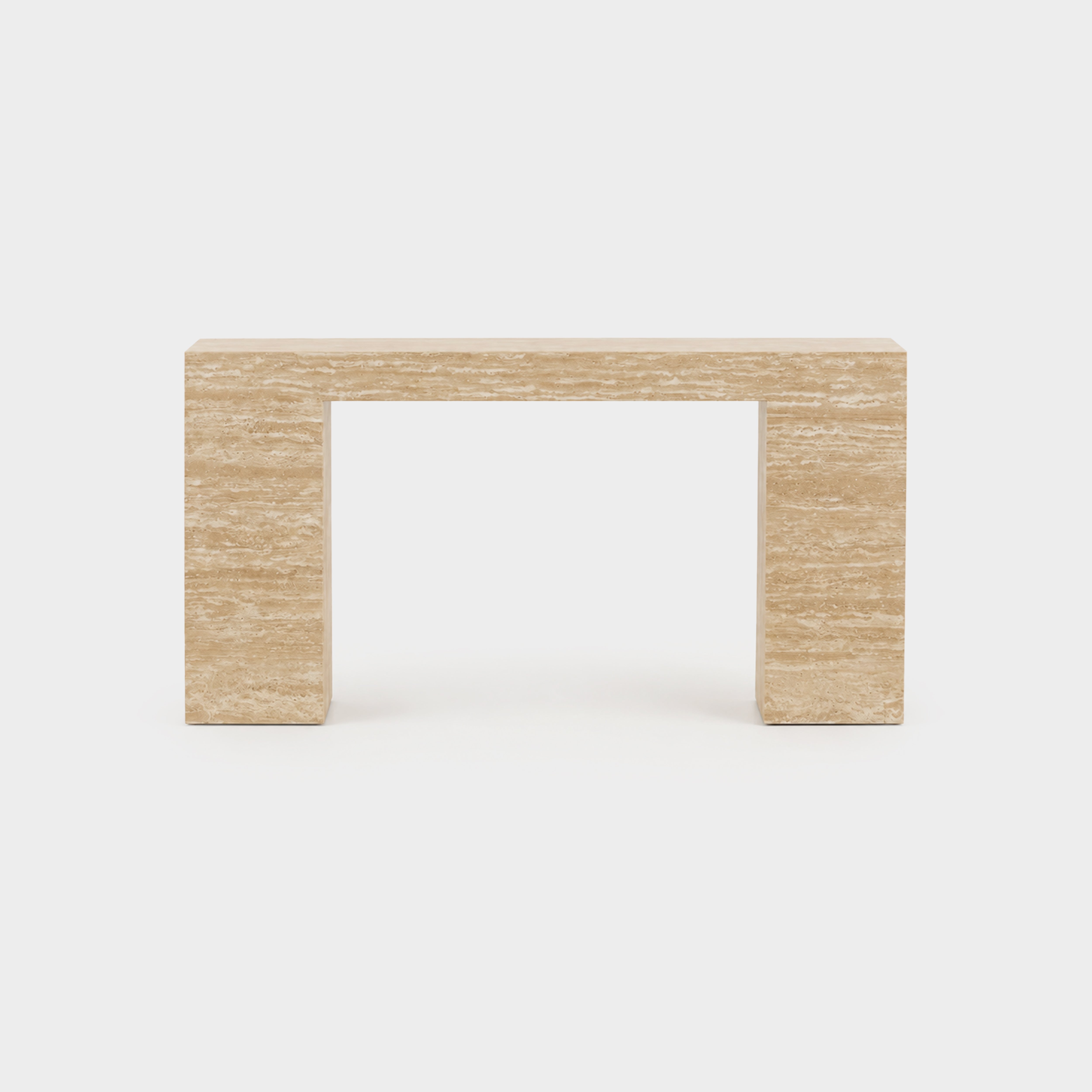 Temple Console Travertine