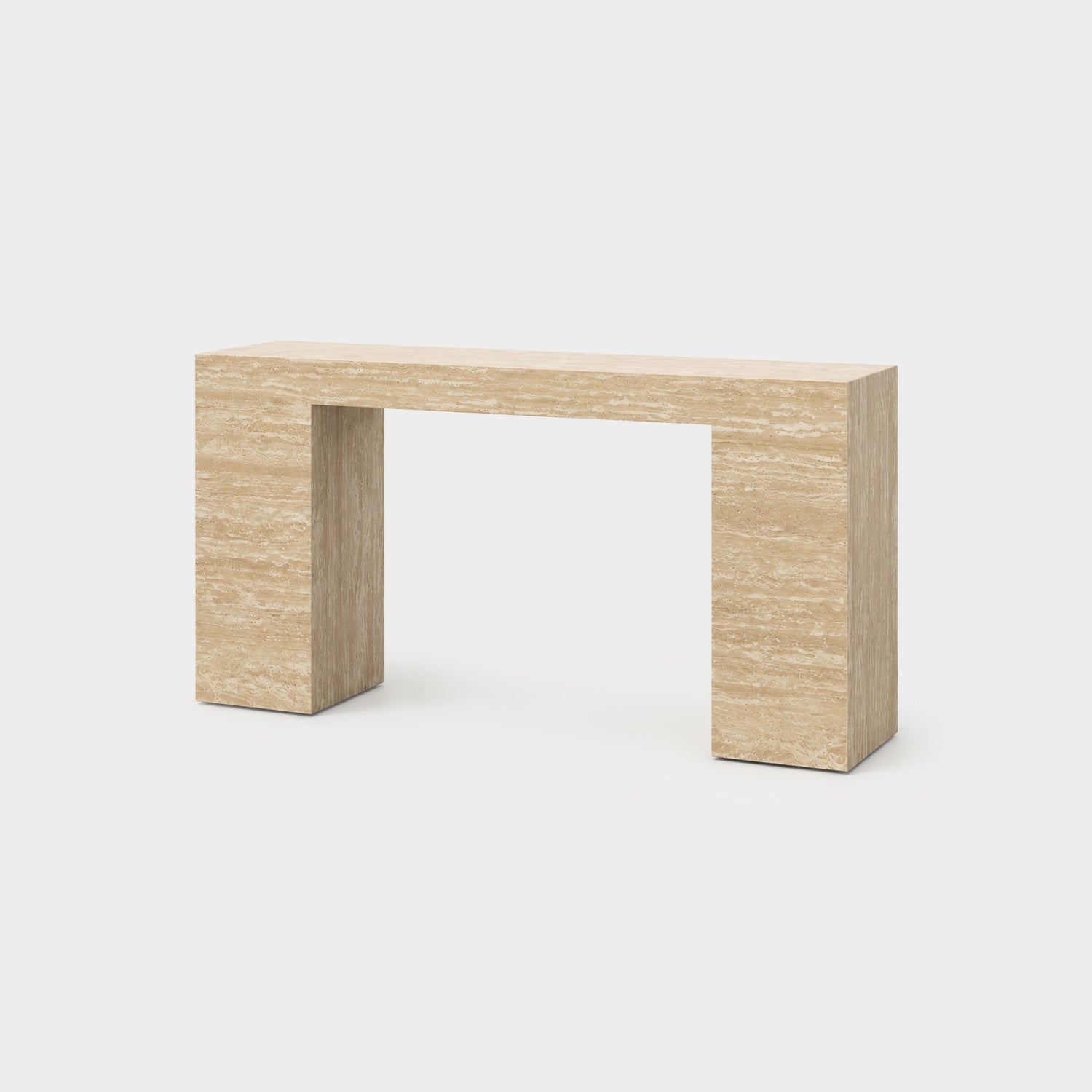 Temple Console Travertine