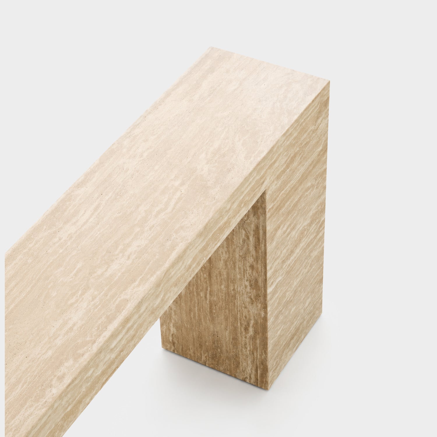 Temple Console Travertine