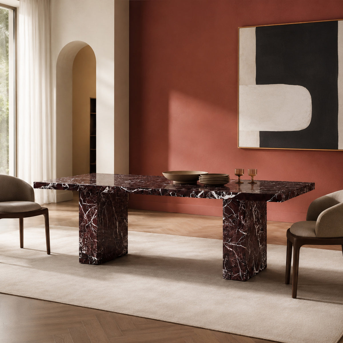 Tempo Dining Table Rosa Levanto