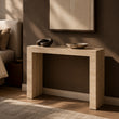 Edge Console Cream Travertine