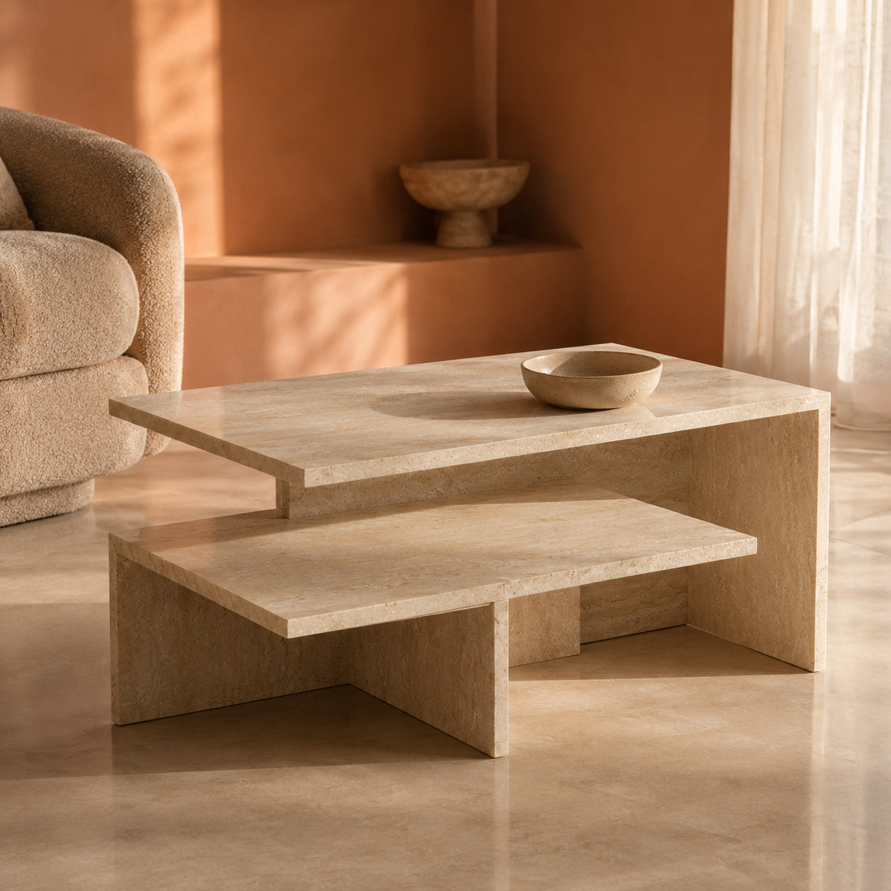 Wadi Duo Coffee Table Beige