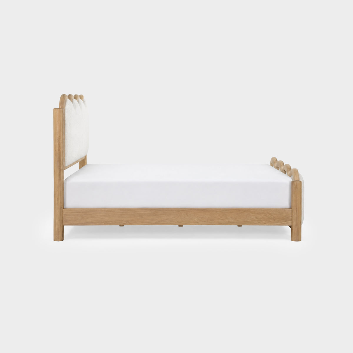 Willow Wave Bed Light Oak