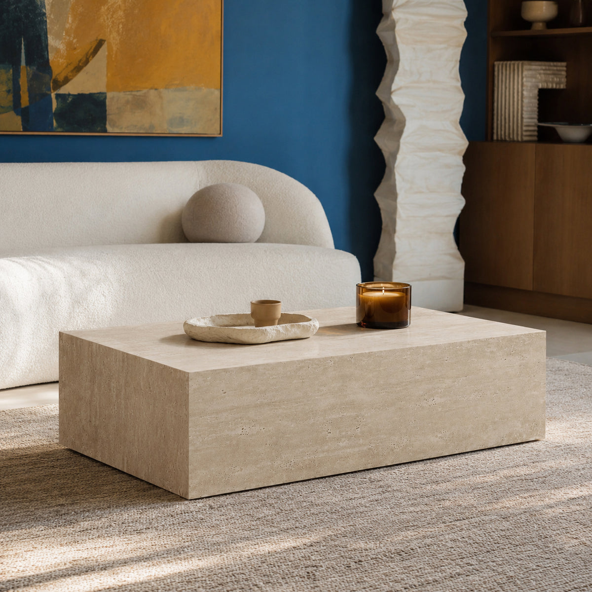 Zarina Coffee Table Travertine